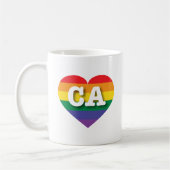 Ik ben gek op California Rainbow Heart Koffiemok (Links)