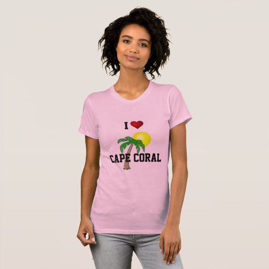 Ik ben gek op Cape Coral. T-shirt (Voorkant volledig)