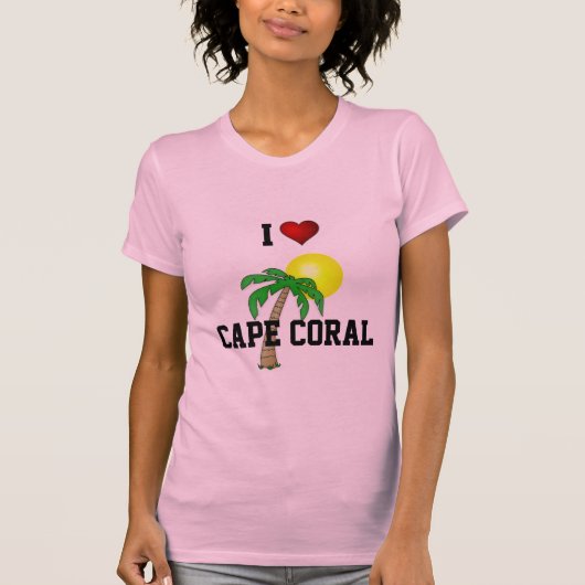 Ik ben gek op Cape Coral. T-shirt (Voorkant)