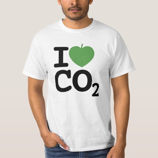 Ik ben gek op CO2 - I Leaf Carbon Dioxide Mannen T-shirt (Voorkant)