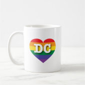 Ik ben gek op DC Rainbow Heart Koffiemok (Links)