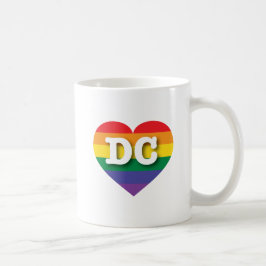 Ik ben gek op DC Rainbow Heart Koffiemok