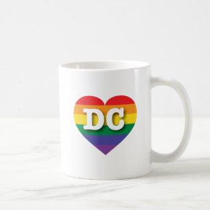 Ik ben gek op DC Rainbow Heart Koffiemok