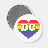 Ik ben gek op DC Rainbow Heart Magneet (Voorkant / Achterkant)