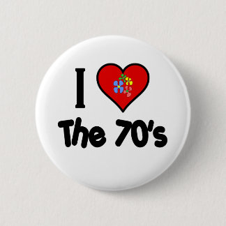 Ik ben gek op de 70's ventilatorkracht ronde button 5,7 cm