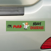 Ik ben gek op de Bumpersticker van de science Prot (Op auto)
