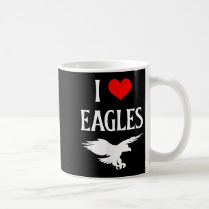 Ik ben gek op Eagles in Heart Eagles Bird of Pover Koffiemok