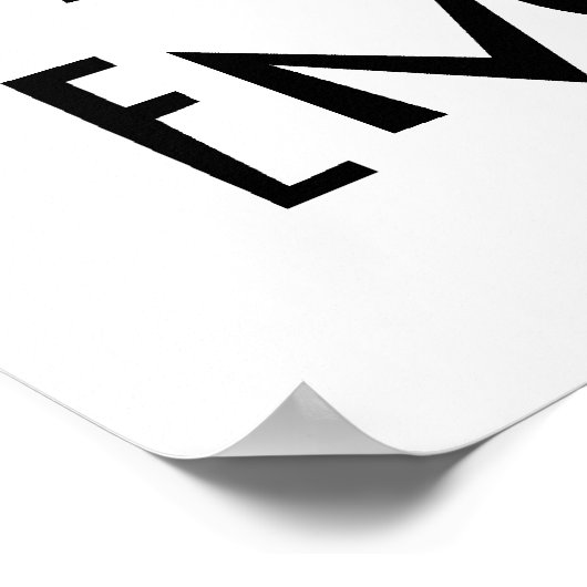 Ik ben gek op Engels Poster (Hoek)