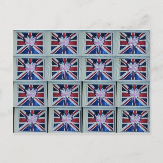 Ik ben gek op Engelse art print Briefkaart (Voorkant)