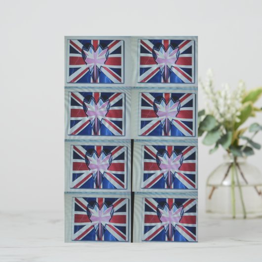 Ik ben gek op Engelse art print Briefpapier (Staand voorkant)