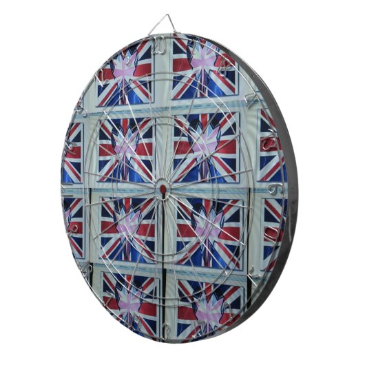 Ik ben gek op Engelse art print Dartbord (Voorkant Rechts)