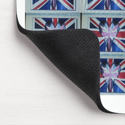 Ik ben gek op Engelse art print Muismat (Hoek)