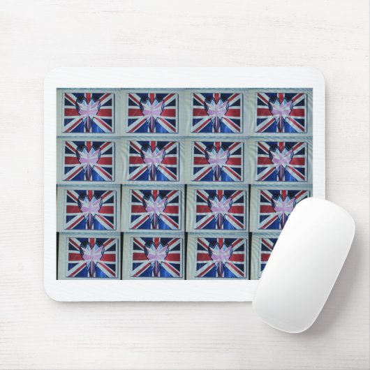 Ik ben gek op Engelse art print Muismat (Met muis)