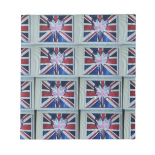 Ik ben gek op Engelse art print Notitieblok