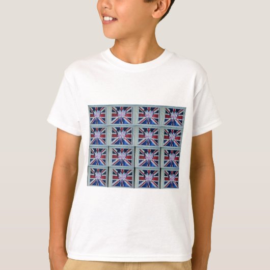 Ik ben gek op Engelse art print T-shirt (Voorkant)