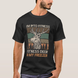 Ik ben gek op fitness herten in mijn vriezer Manne T-shirt