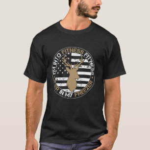 Ik ben gek op fitness herten in mijn vriezer Manne T-shirt