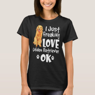 Ik ben gek op Golden Retriever Dog T-shirt
