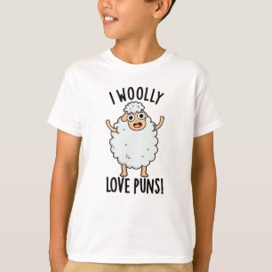 Ik ben gek op grappige schapenwoordjes t-shirt