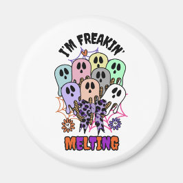 Ik ben gek op het smelten van Halloween Ice Cream Magneet