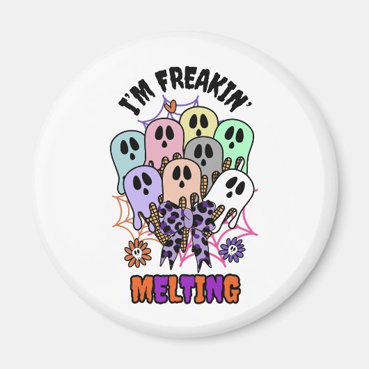 Ik ben gek op het smelten van Halloween Ice Cream  Magneet (Voorkant)