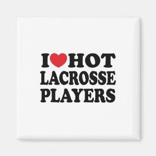 Ik ben gek op Hot Lacrosse spelers in Heart Hot La Magneet