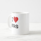 Ik ben gek op IFRS Financial Accounting Standards Koffiemok (Voorkant links)