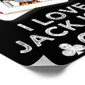Ik ben gek op Jack King van Funny Player Poker Poster (Hoek)