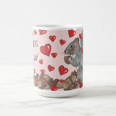 Ik ben gek op je Cute Squirrel Custom Valentijn Koffiemok (Center)
