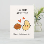 Ik ben gek op je, gelukkige Valentijnsdag Bedankkaart (Staand voorkant)