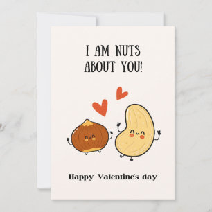 Ik ben gek op je, gelukkige Valentijnsdag Bedankkaart