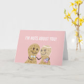 Ik ben gek op je grappige Jubileum. Kaart (Gele Bloem)