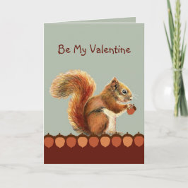 Ik ben gek op je Valentijn Fun Squirrel Love Feestdagen Kaart