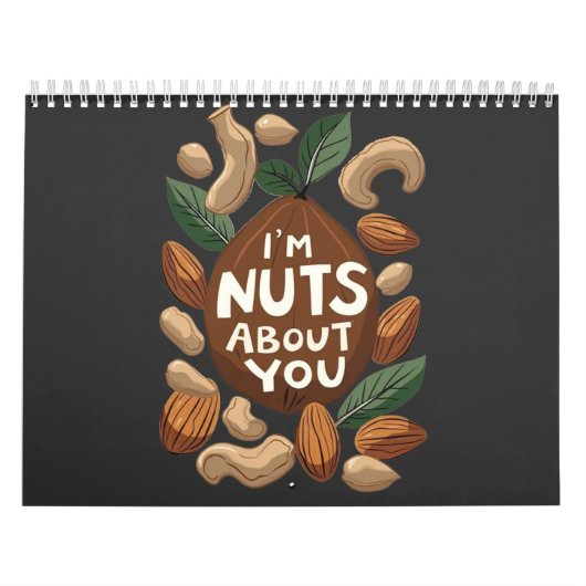Ik ben gek op jou - Funny Nut Lovers Design Kalender (Hoes)