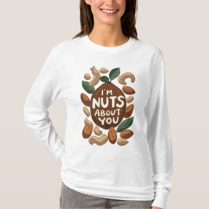Ik ben gek op jou - Funny Nut Lovers Design T-shirt