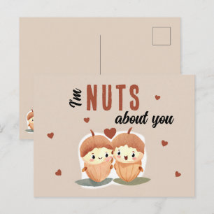 Ik ben gek op jou Grappige Schattige Valentijnsdag Feestdagenkaart