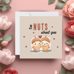Ik ben gek op jou Grappige Schattige Valentijnsdag Feestdagenkaart