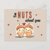 Ik ben gek op jou Grappige Schattigee Valentijnsda Feestdagenkaart (Voorkant)