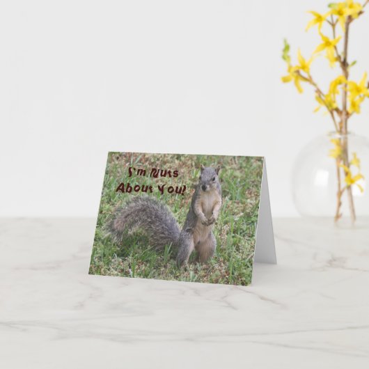 Ik ben gek op jou inspiratiekaart kaart (Gele Bloem)