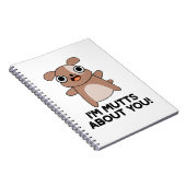 Ik ben gek op jou leuke hondenspel notitieboek (Rechterzijde)