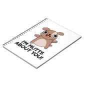 Ik ben gek op jou leuke hondenspel notitieboek (Linkerzijde)