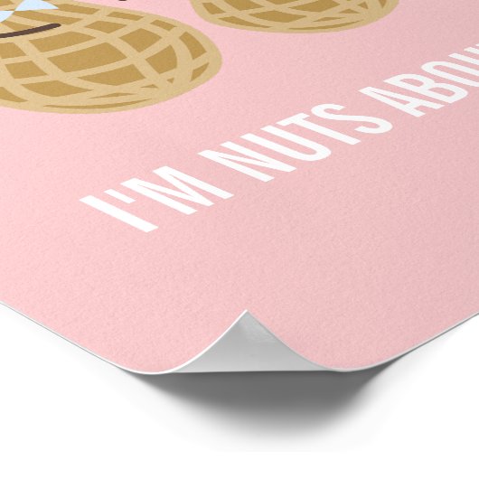 Ik ben gek op jullie grappige liefdescitaten poster (Hoek)