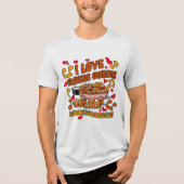 Ik ben gek op kaas! Tri-Blend shirt (Voorkant)