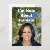 Ik ben gek op Kamala Briefkaart (Voorkant / Achterkant)