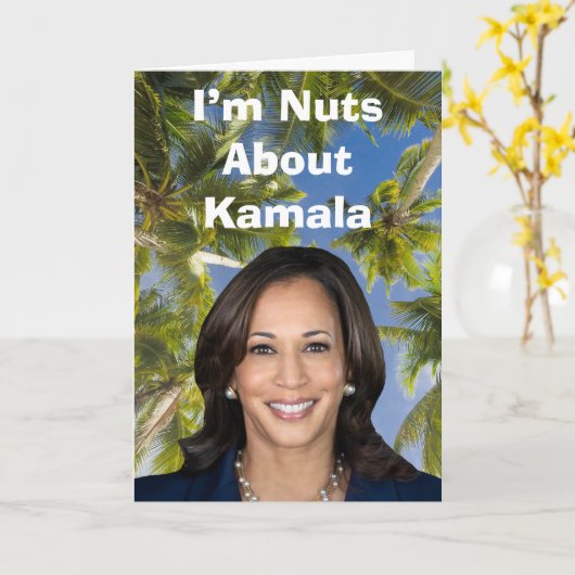 Ik ben gek op Kamala Kaart (Gele Bloem)