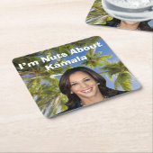 Ik ben gek op Kamala Kartonnen Onderzetters (Schuin)