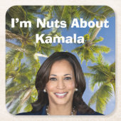 Ik ben gek op Kamala Kartonnen Onderzetters (Voorkant)