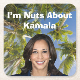 Ik ben gek op Kamala Kartonnen Onderzetters