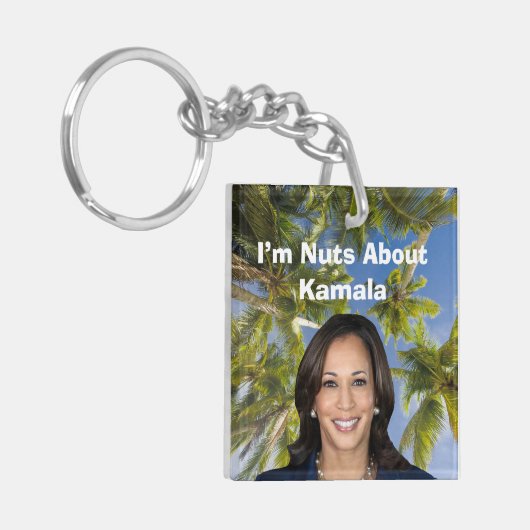 Ik ben gek op Kamala Sleutelhanger (Voorkant Links)
