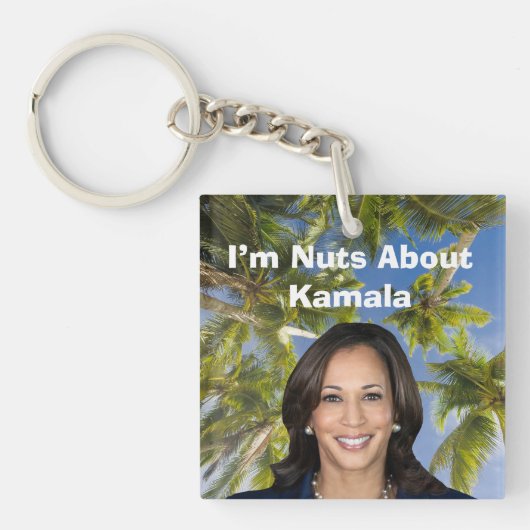 Ik ben gek op Kamala Sleutelhanger (Voorkant)